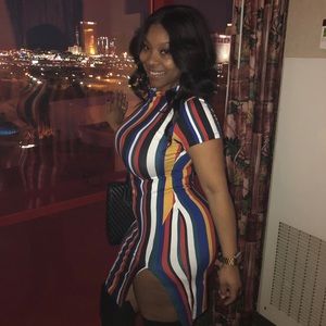 Striped Multi colored Dress